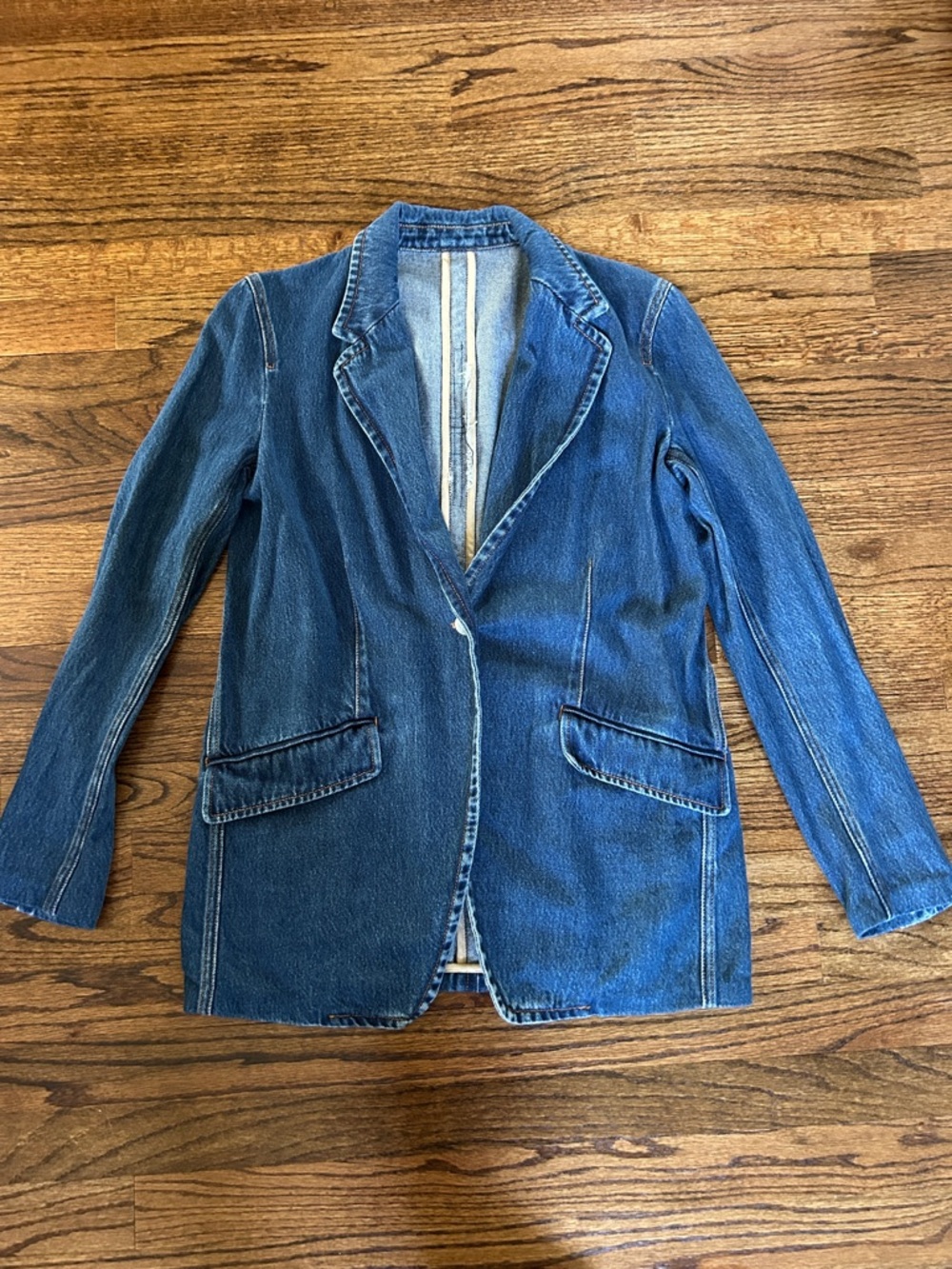 Rag and bone Denim Blazer Jacket - Blue